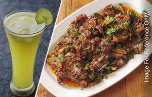 Mutton Pepper Dry + Fresh Lime Juice