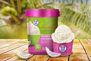 Fresh Fruit Tender Coconut Ice Cream           