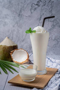 Tender coconut shake