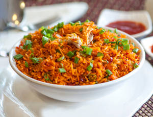 Schezwan chicken fried rice