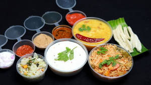 Briyani Rice,rasam Rice And Curd Rice Combo