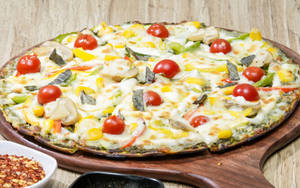 Basil Pesto Veg Pizza