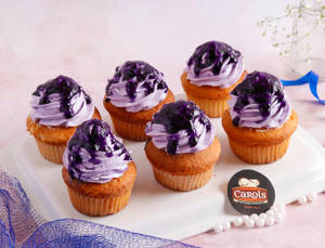 Black Currant Cupcake (6 Pieces)