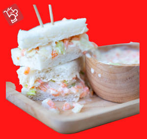 Coleslaw sandwich