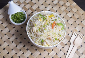 Non-veg Ginger Capsicum Fried Rice