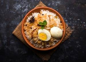 Egg Biryani With Curd