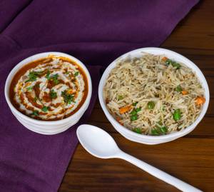 Chaap Masala With Rice
