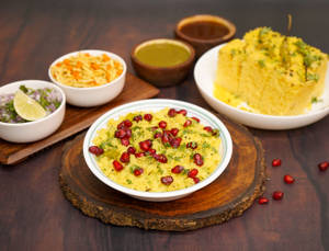 Single 2 Poha Indori + Plate Dhokla(6 Pcs-250 gms) 