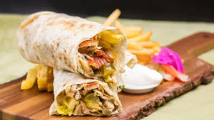 La'Meze Special Chicken Shawarma With French Fries
