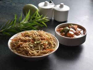 Noodles + Manchurian + Mango Juice