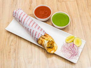 Double Egg Double Chicken Tikka Roll