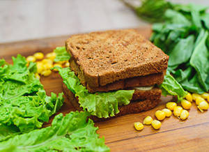Corn Spinach Sandwich