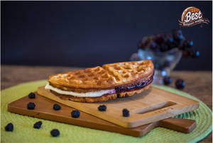 Blueberry Cream Cheese Waffle Sandwich