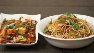 Paneer Manchurian With Noodles