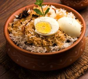 Special Egg Mutton Pot Biryani 