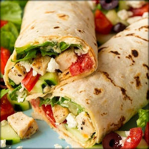 Hummus & Grilled Vegetable Wrap[2Wraps]