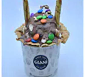 Belgian Waffle Ice Cream Sundae 