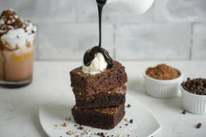 Eggless Brownie