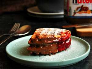 Strawberry Nutella Waffle