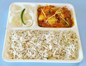 Kadhai Chicken With Jeera Rice