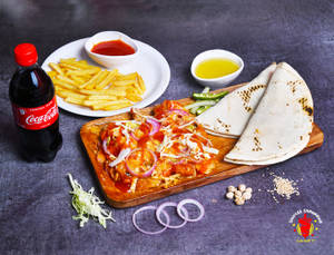 Veg Falafal Plate + French Fries + Cold Drink