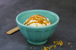 Salted Caramel with Sugar ad seasalt Grits