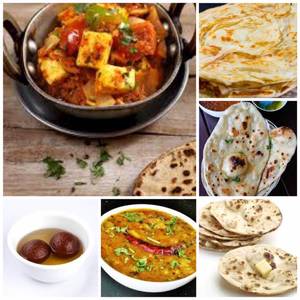Dal Fry (Half) + Kadai Paneer (Half) + 1 Butter Naan + 1 Laccha Paratha + 5 Roti Butter + 2 Hot Gulab Jamun 