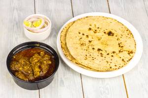 Matka Mutton [2 Pieces] with 4 Roti and Salad