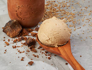 Palm Jaggery Roasted Sesame Ice Cream