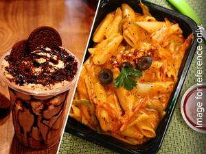 Penne Red Sauce Pasta + Rich Oreo Shake