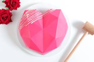 Pink Pinata Heart Cake [Eggless]