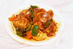 Corn Cheese Pan Fried Momos (6 Pcs)