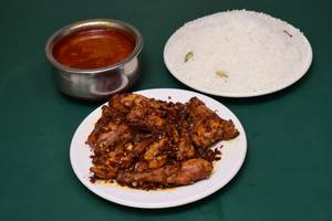 Chicken Fry / Ghee Rice & gravy, pickle