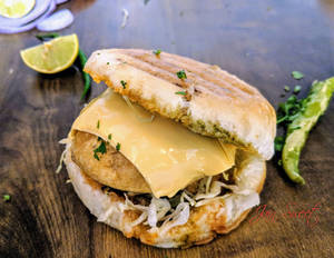 Butter Cheese Grill Wada Pav