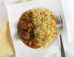 Veg Fried Rice Manchurian Mix