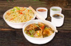 Veg Noodles Half + Paneer Chilli Gravy