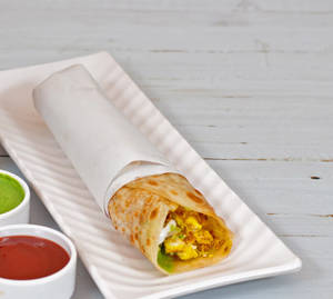 Single Paneer Bhurji Roll