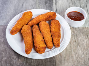 Chicken Breast Strips With Tandoori Dip (6pcs)