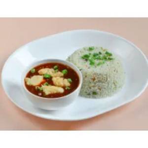 Chicken Manchurian Rice (Half)