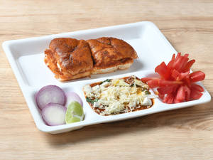 Cheese Pav Bhaji with Amul Butter