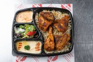 Grill Chicken (Half) On Herbed Rice