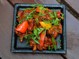 Mushroom Manchurian Dry