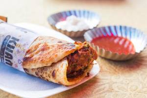 Chilli Chicken Kathi Roll