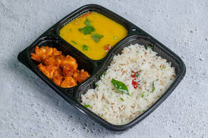 Jeera Rice + Chilly Gobi + Dal Fry
