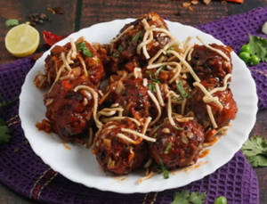 Veg manchurian dry