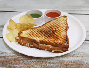 Masala Cheesy Grilled Sandwich