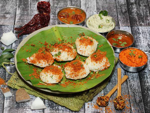 Coin Butter Idli (6 Pcs)