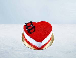 Red Velvet Heart Shape Cake Combo