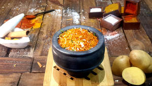 Dum Aloo Mutka Biryani With Matka