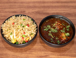Fried Rice + Manchurian